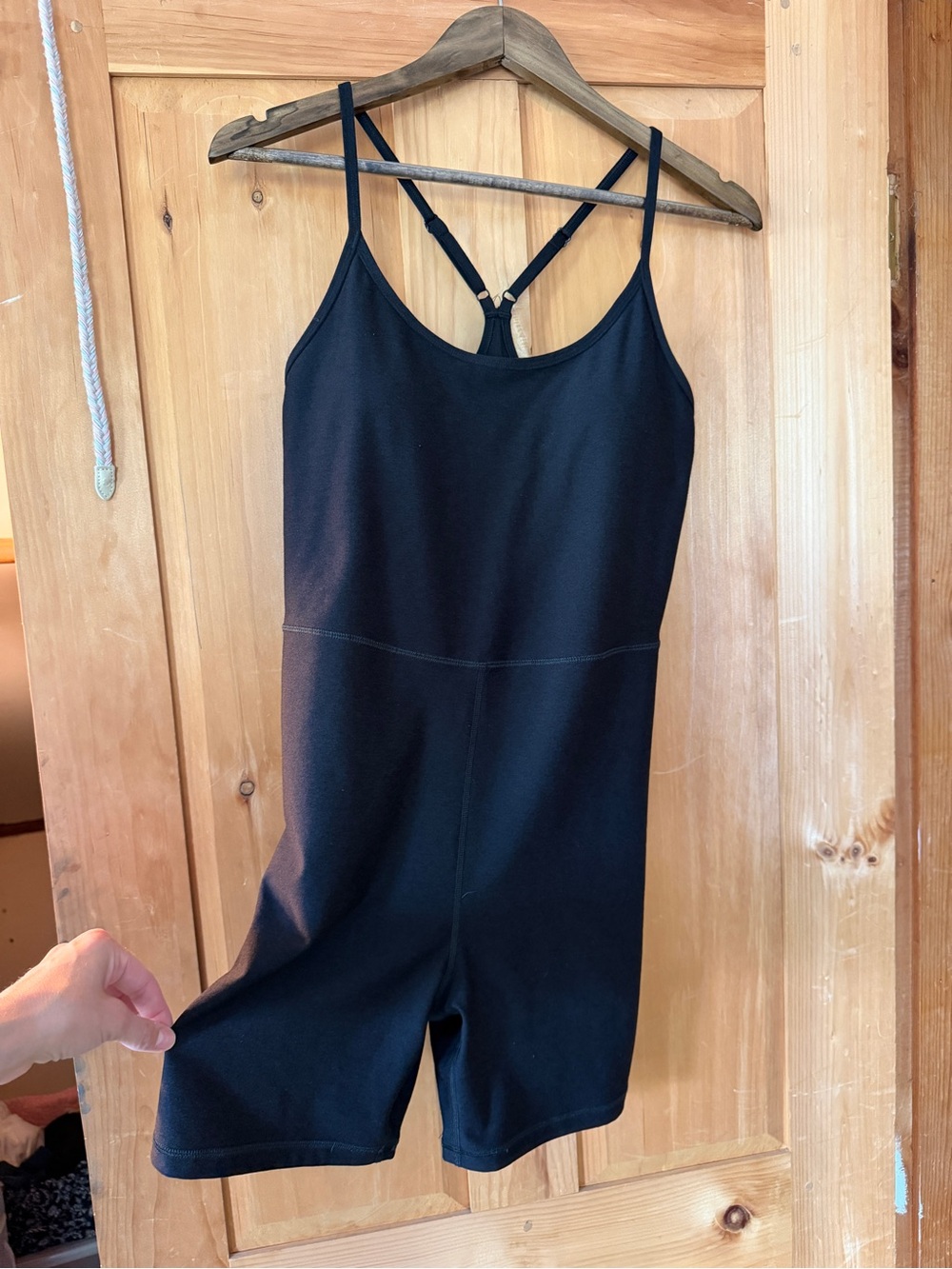 Old Navy Black Women's Spaghetti-Strap One-Piece Romper